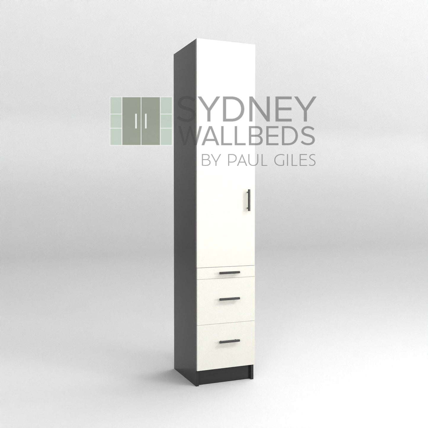 PULL-OUT HANGING CABINETS 500mm - Alpha WallBed - (Modern Colour Range)