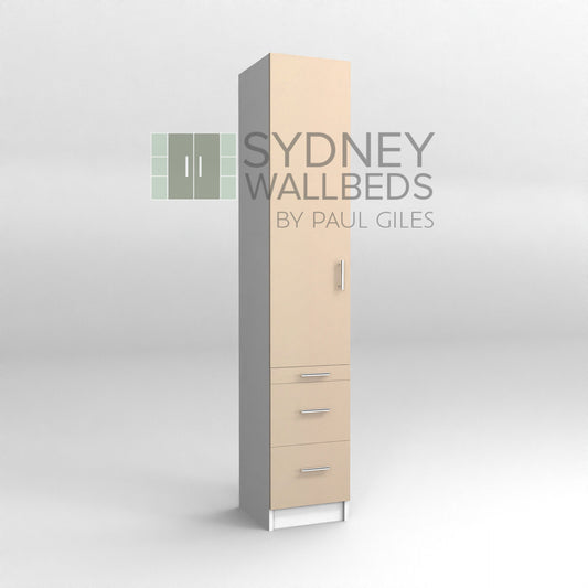PULL-OUT HANGING CABINETS 500mm - Alpha WallBed - (Modern Colour Range)