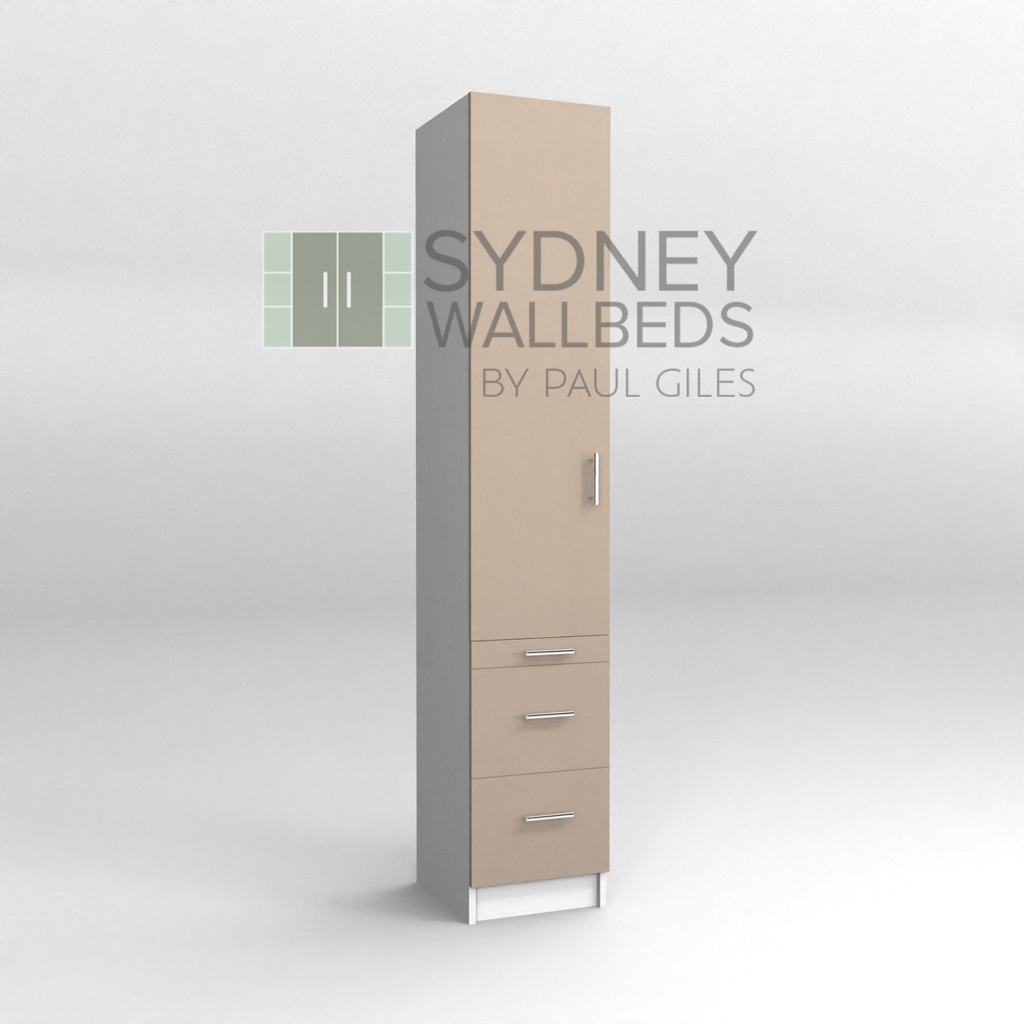 PULL-OUT HANGING CABINETS 500mm - Alpha WallBed - (Modern Colour Range)
