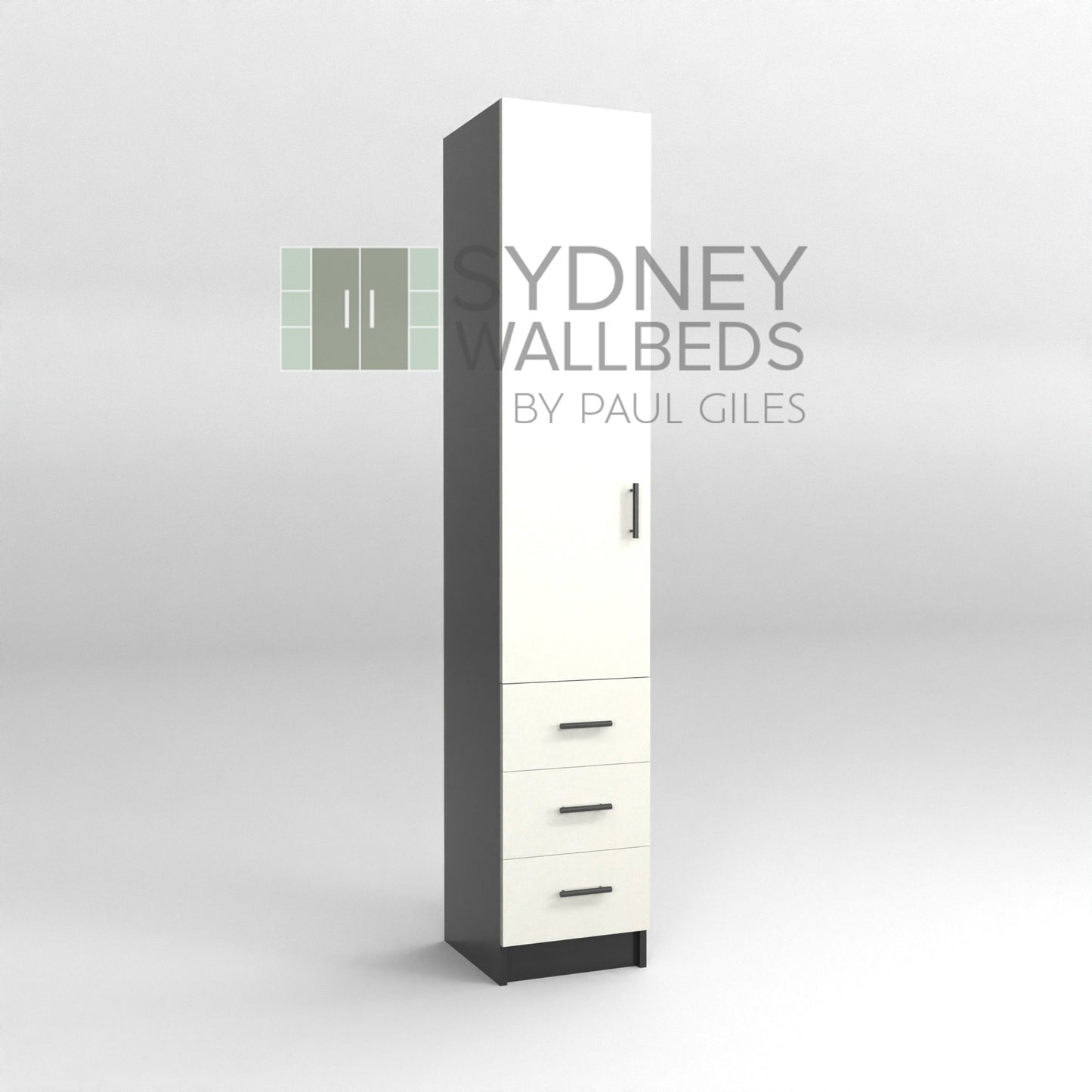 PULL-OUT HANGING CABINETS 500mm - Alpha WallBed - (Modern Colour Range)