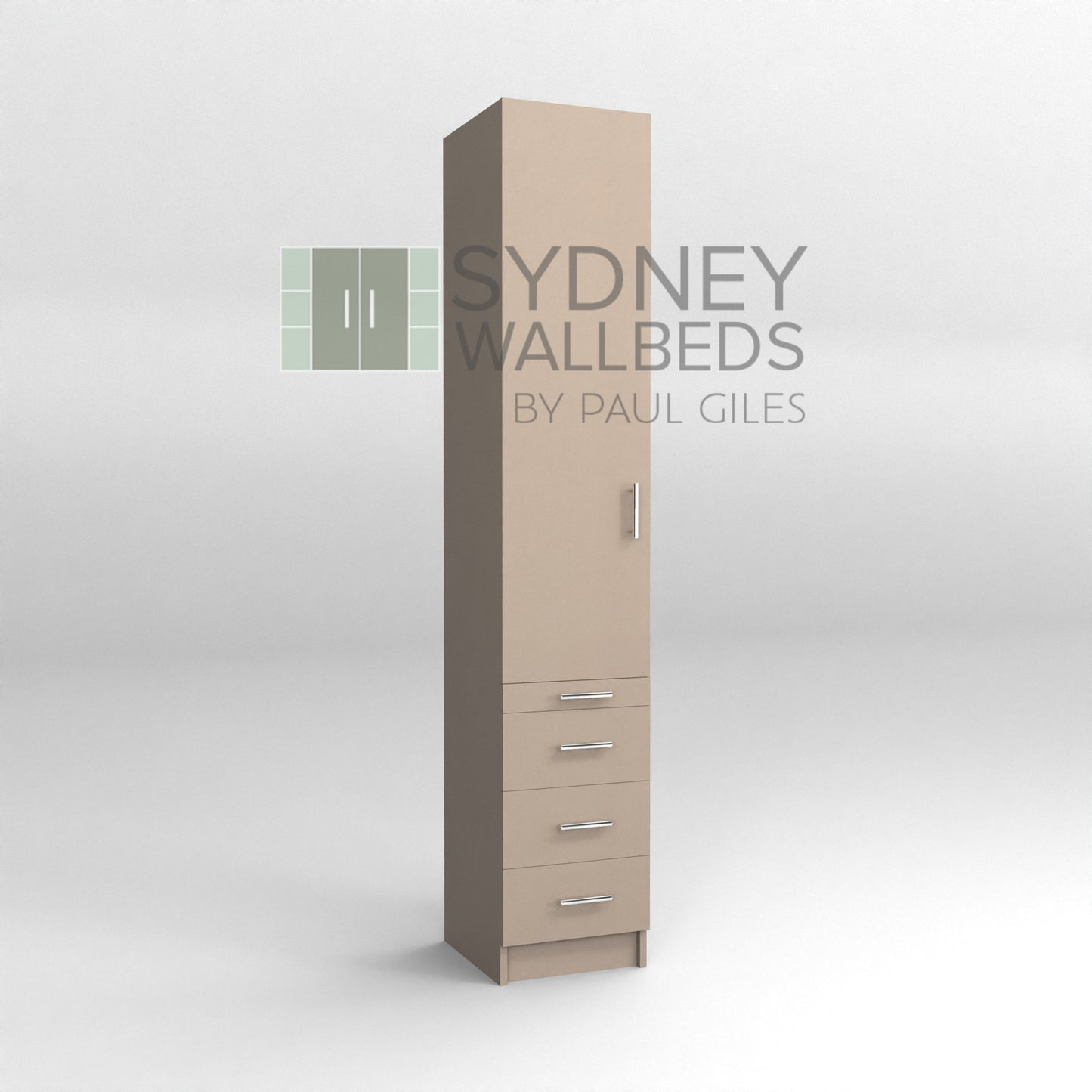 PULL-OUT HANGING CABINETS 500mm - Alpha WallBed - (Modern Colour Range)