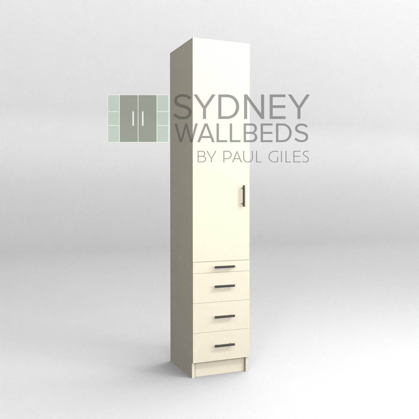 PULL-OUT HANGING CABINETS 500mm - Alpha WallBed - (Modern Colour Range)