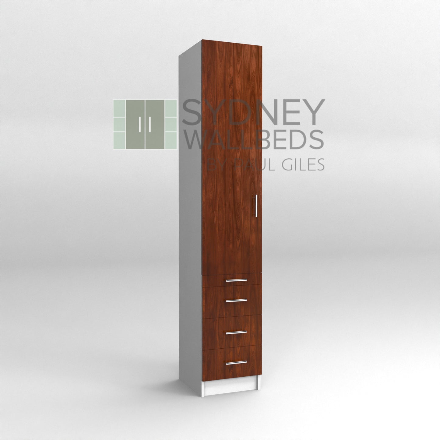 PULL-OUT HANGING CABINETS 500mm - Alpha WallBed - (Modern Colour Range)