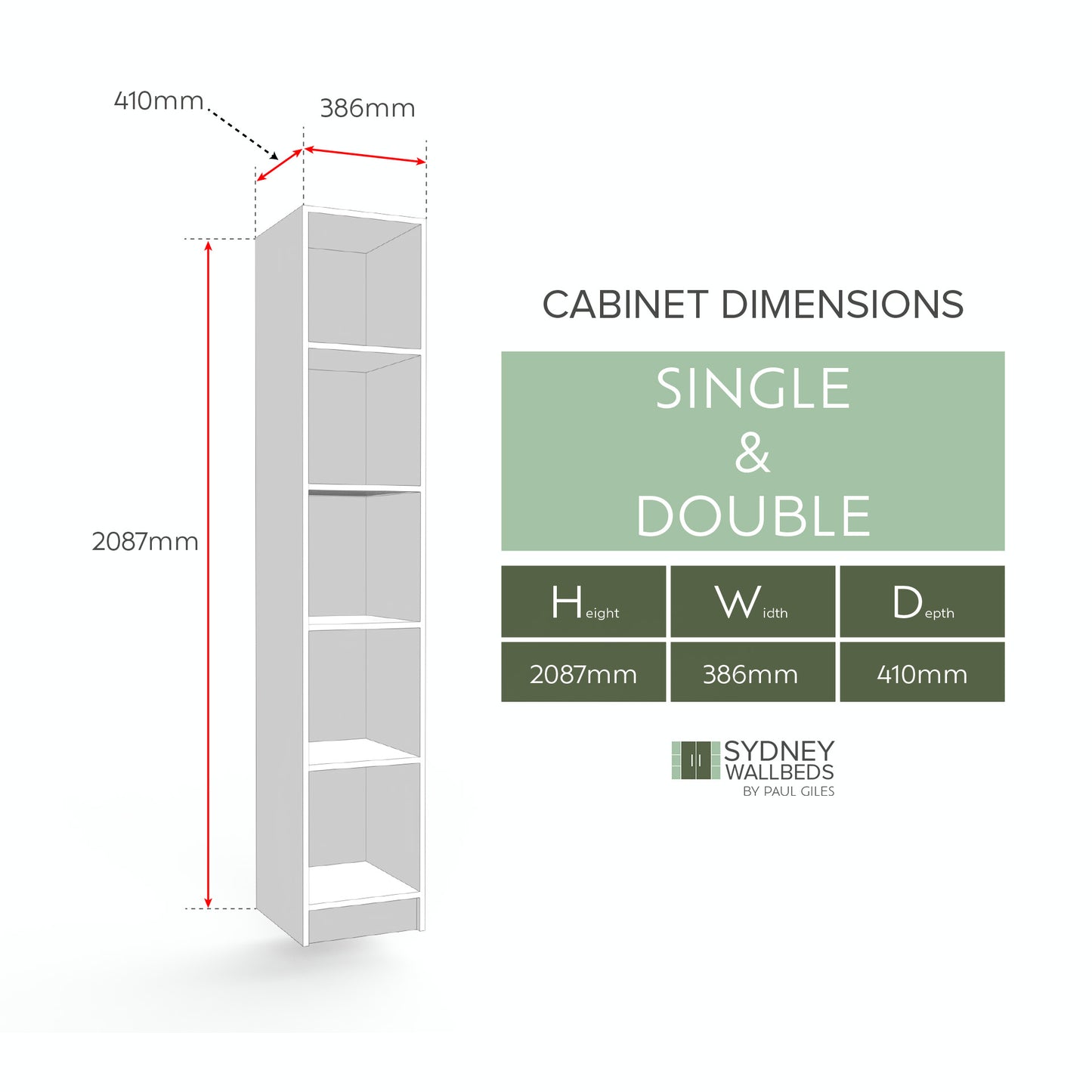 CABINETS - Alpha WallBed - (Premium Colour Range)