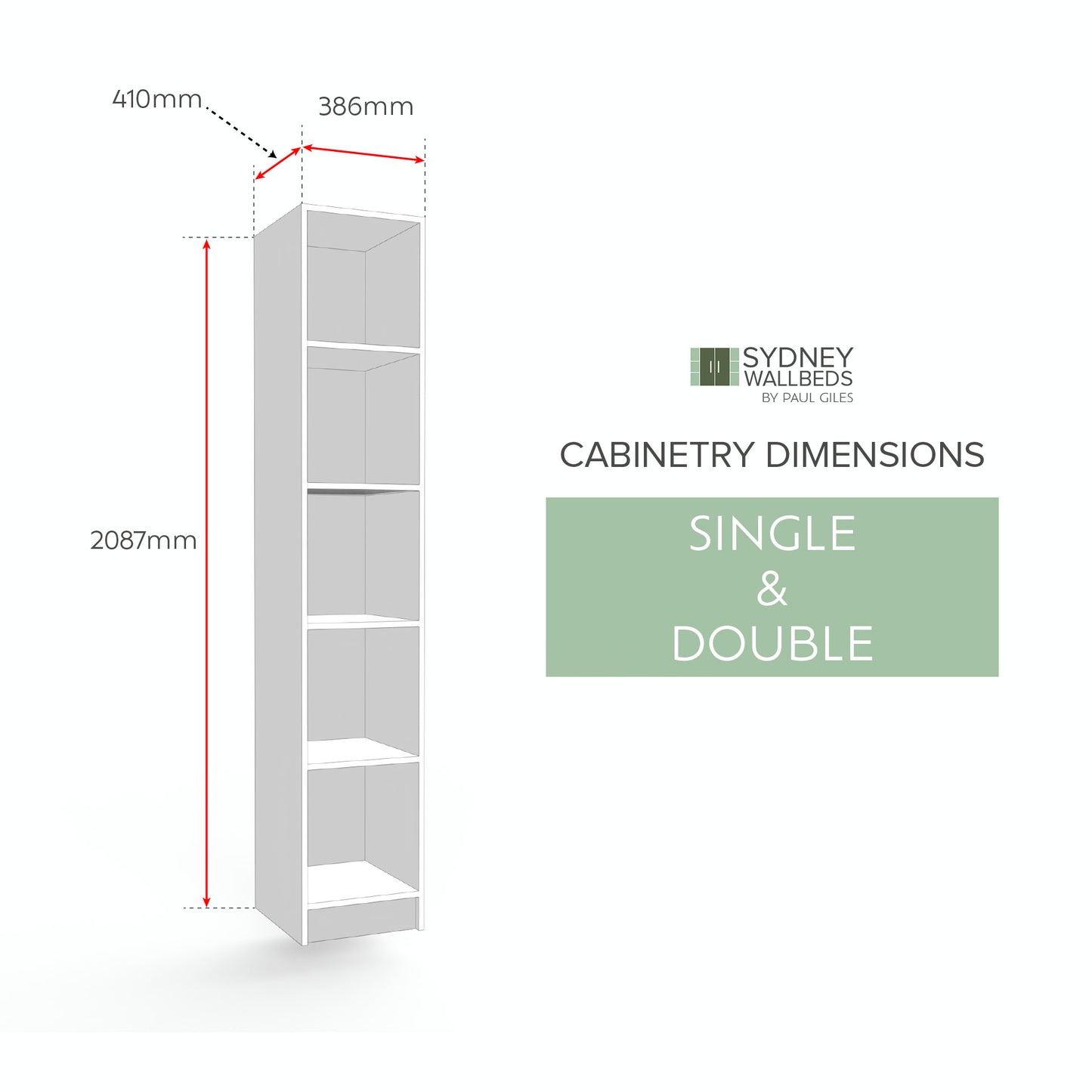 CABINETS - Alpha WallBed - (Modern Colour Range)