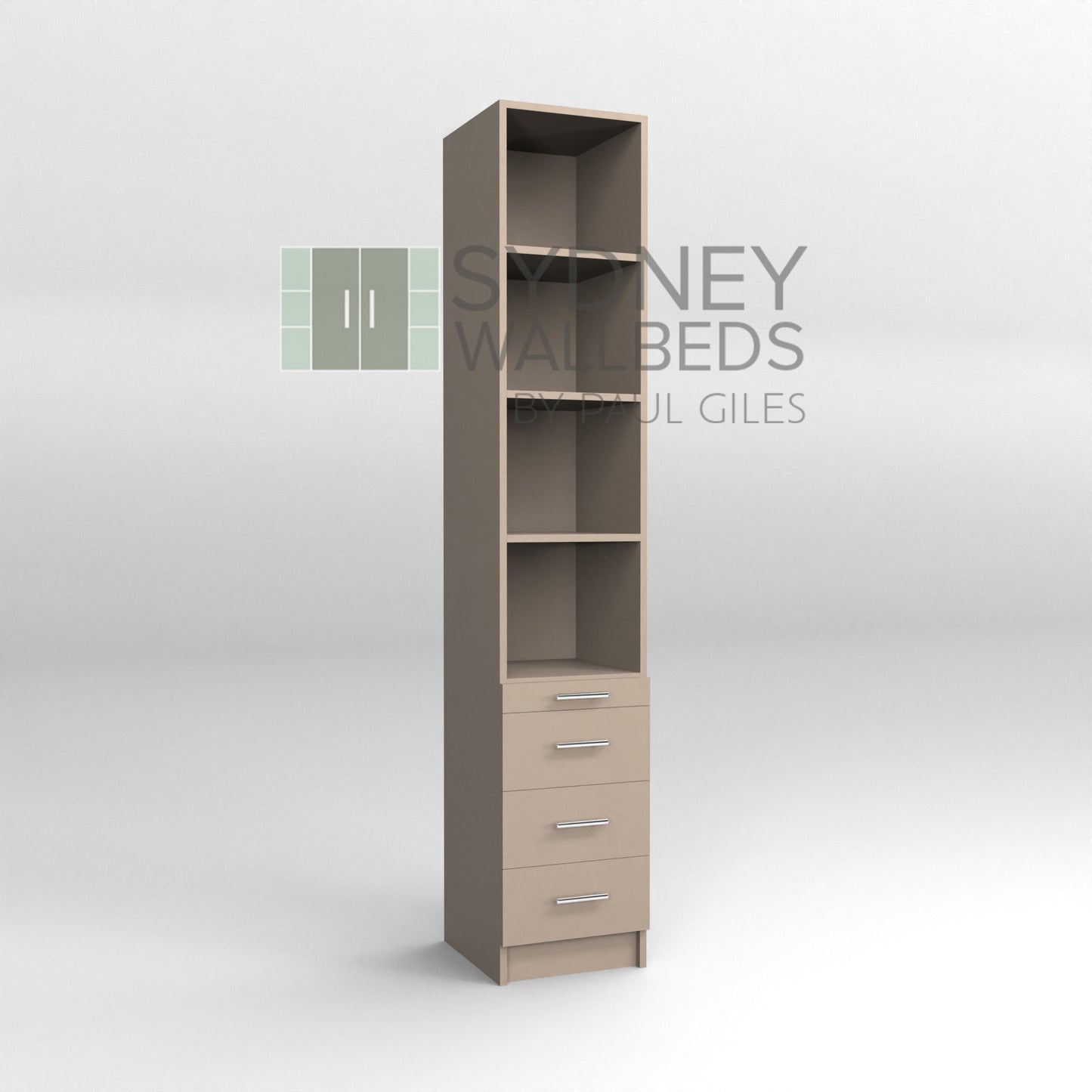 BOOKCASES - Alpha WallBed - (Modern Colour Range)