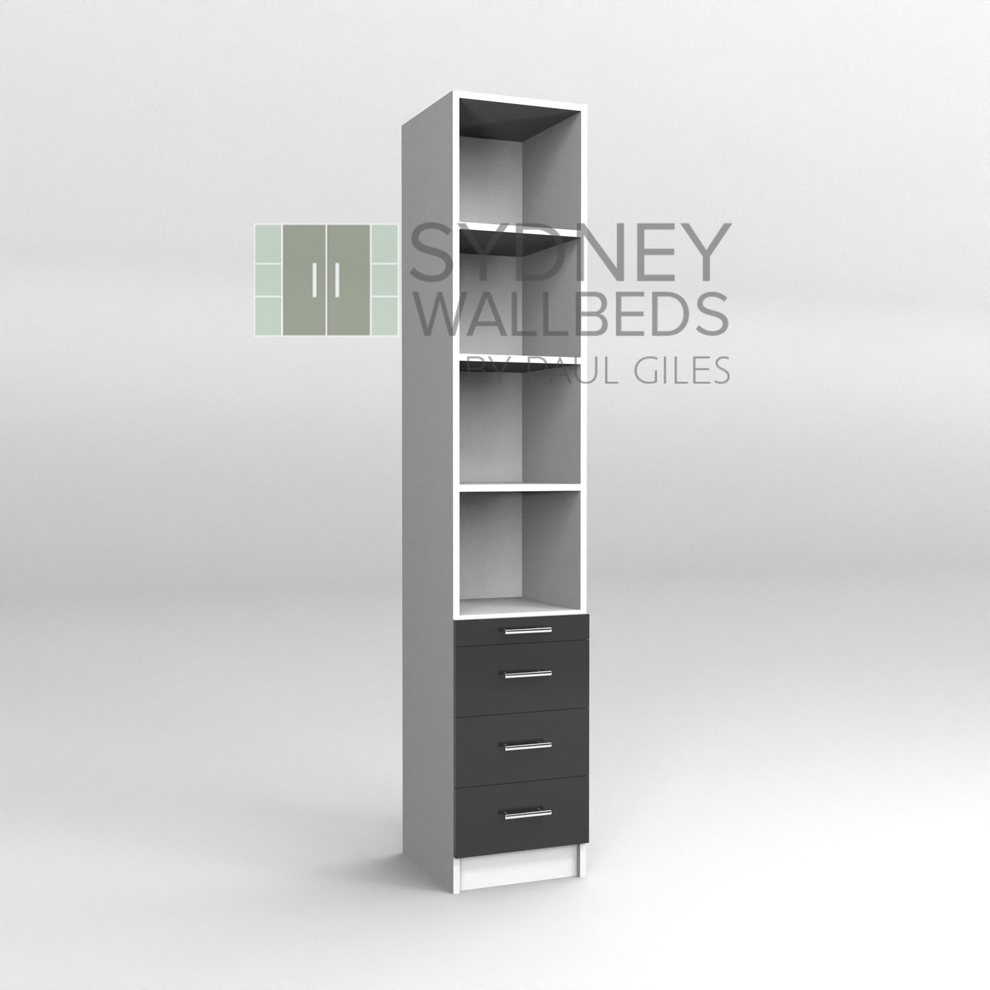 BOOKCASES - Alpha WallBed - (Premium Colour Range)