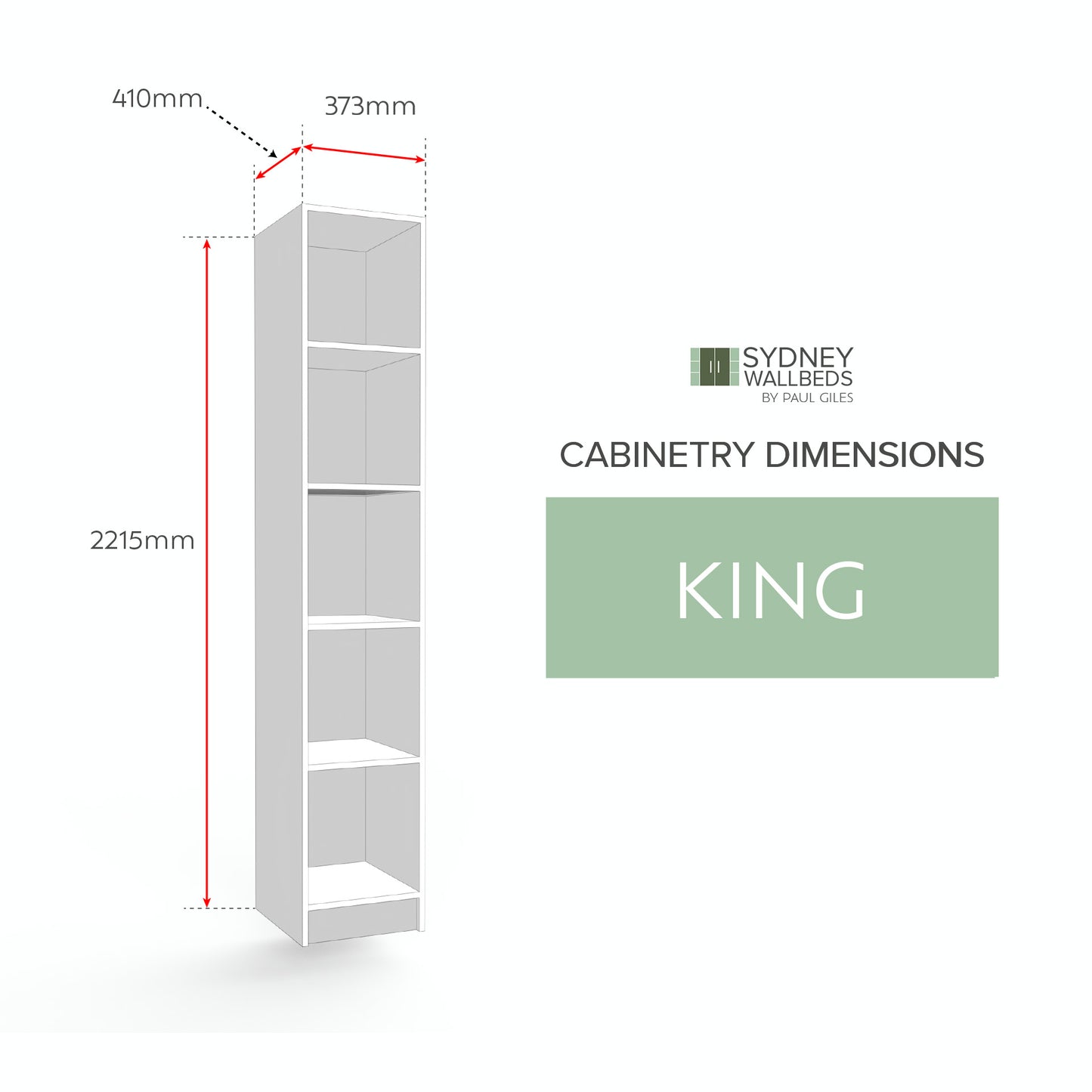 BOOKCASES - Alpha WallBed - (Modern Colour Range)